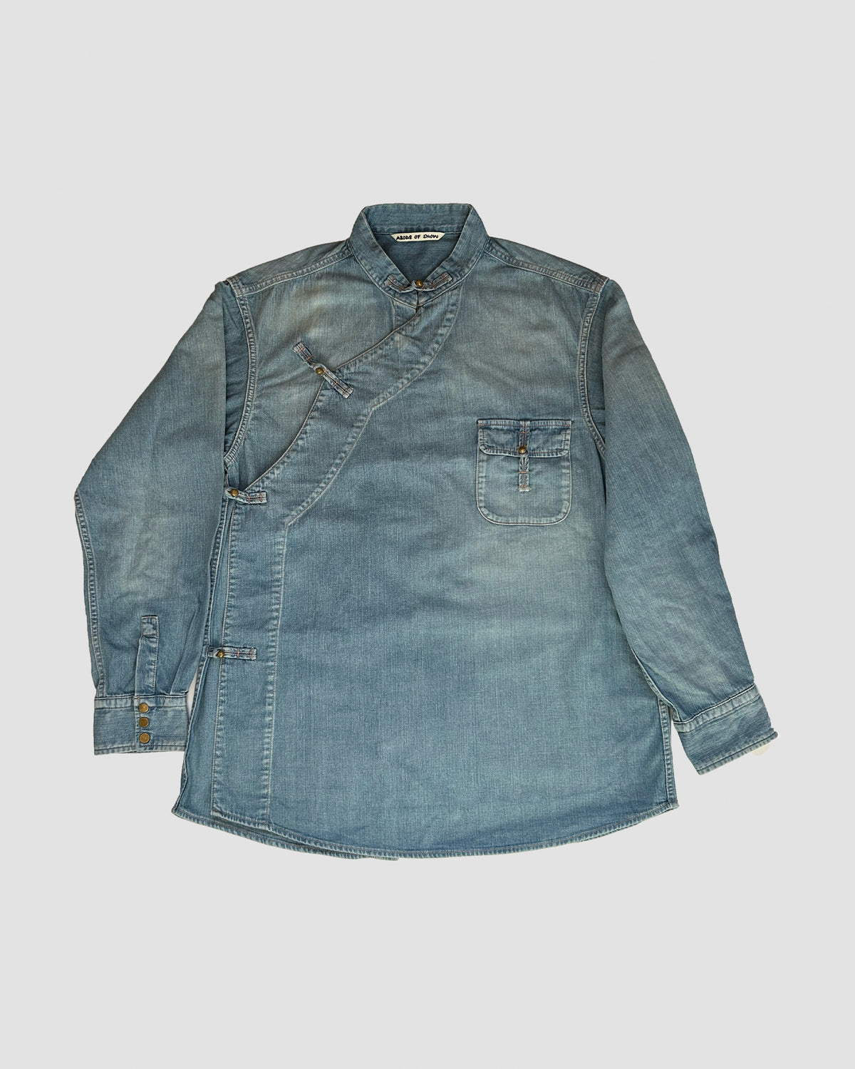 SONAM DENIM SHIRT LIGHT INDIGO– ABODE OF SNOW JP